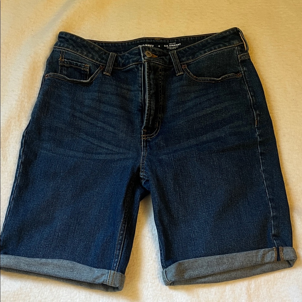 Old Navy Dark Blue Denim Shorts
